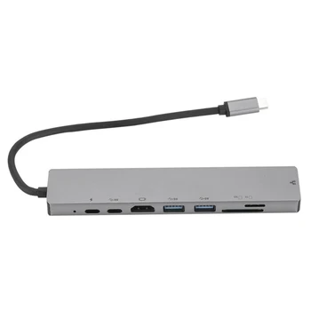 8 in 1 Usb Type C Hub Hdmi 4K Usb C Hub To Gigabit Ethernet Rj45 Lan Adapter for Macbook Pro Thunderbolt 2 Usb-C Charger Port Si 
8 in 1 Usb Type C Hub Hdmi 4K Usb C Hub To Gigabit Ethernet Rj45 Lan Adapter for Macbook Pro Thunderbolt 2 Usb-C Charger Port Si
