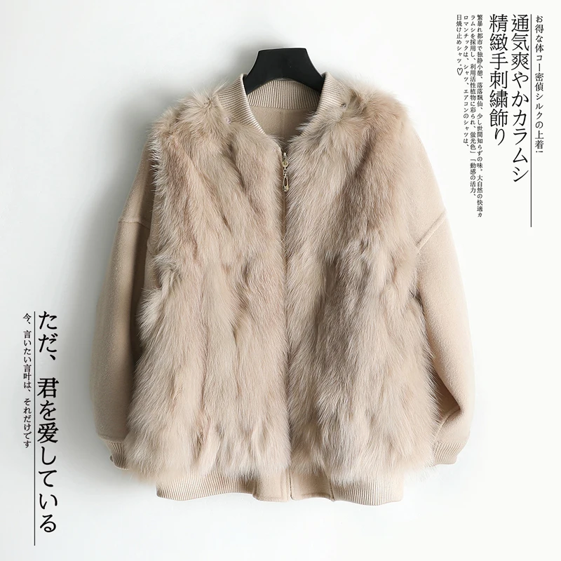 Real Fur Coat Female Natural Fox Fur Collar Wool Coat 2020 Autumn Winter Jacket Women Alpaca Woolen Coats Veste Femme My
Real Fur Coat Female Natural Fox Fur Collar Wool Coat 2020 Autumn Winter Jacket Women Alpaca Woolen Coats Veste Femme My