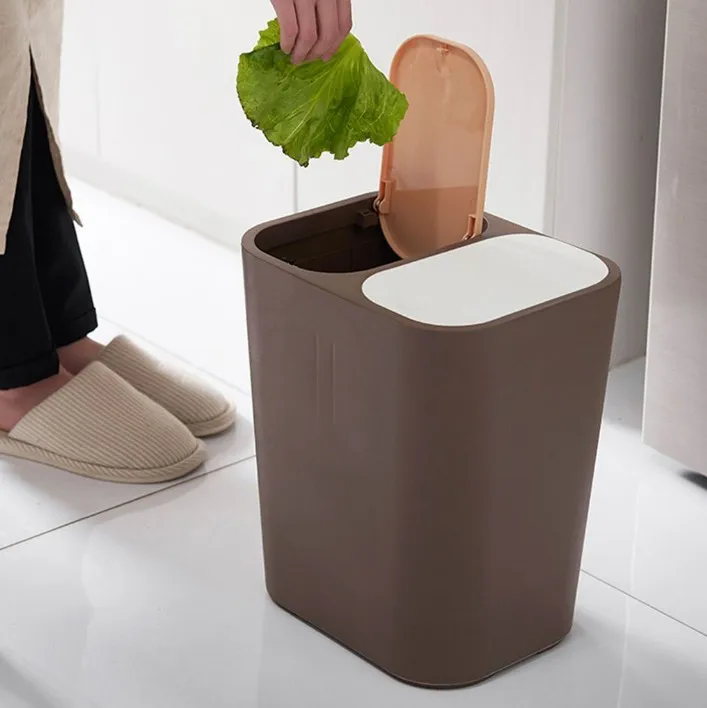 Cool High Quality Trash Bin Double Cover Pressing Type Garbage Storage Bucket Plastic Household Rubbish Dustbin Waste Bin New
Cool High Quality Trash Bin Double Cover Pressing Type Garbage Storage Bucket Plastic Household Rubbish Dustbin Waste Bin New