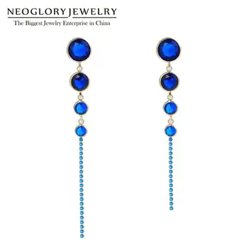 Neoglory Blue Zircon Gradual Change Beads Long Drop Earrings for Women Personality Raindrop Tassel Ear Accessory Gifts
Neoglory Blue Zircon Gradual Change Beads Long Drop Earrings for Women Personality Raindrop Tassel Ear Accessory Gifts