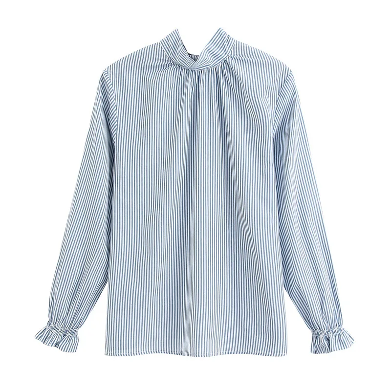 Spring New Women Shirts 2020 New Clothing Long Sleeve Bow Collar Blouse Stripe and White Modern Lady Casual Blouse Tops
Spring New Women Shirts 2020 New Clothing Long Sleeve Bow Collar Blouse Stripe and White Modern Lady Casual Blouse Tops