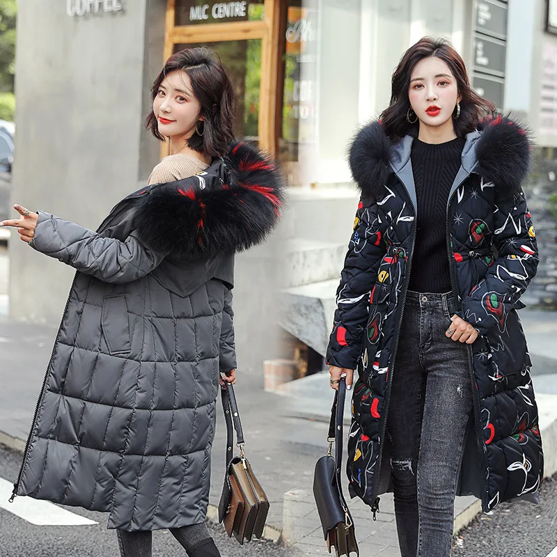 Europe And America Cotton Coat Women's 2019 New Style Korean-style WOMEN'S Wear Thick Reversible Cotton-padded Clothes Mid-lengt 
Europe And America Cotton Coat Women's 2019 New Style Korean-style WOMEN'S Wear Thick Reversible Cotton-padded Clothes Mid-lengt