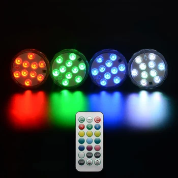 4PSC Multi-color Remote Controlled IP68 Waterproof LED Work Light Ourdoor Multifunctional Time Rotating Diving Lights Novelty
4PSC Multi-color Remote Controlled IP68 Waterproof LED Work Light Ourdoor Multifunctional Time Rotating Diving Lights Novelty