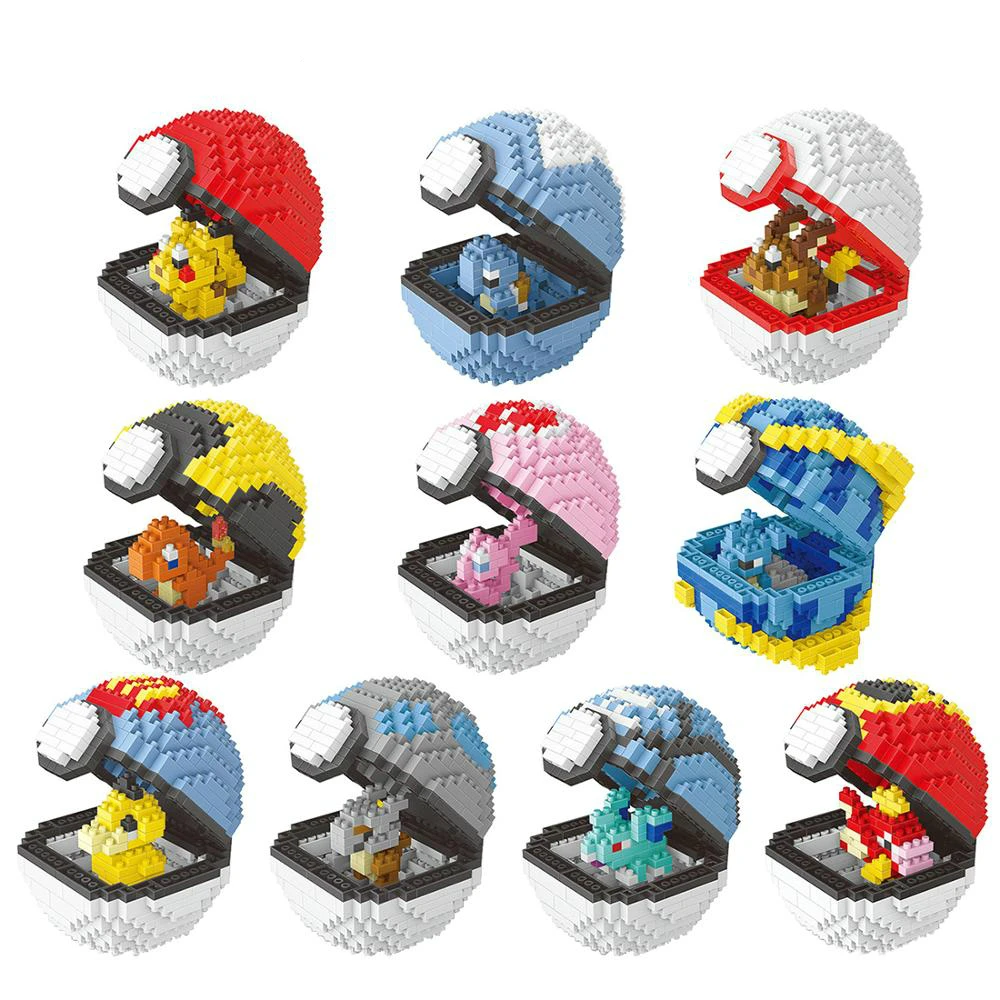 Mini Building Blocks Pokeballs Mini Brick 3D Cartoon Character Model Educational Games Toys for Children Compatible with Legoe
Mini Building Blocks Pokeballs Mini Brick 3D Cartoon Character Model Educational Games Toys for Children Compatible with Legoe