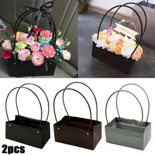 2Pcs 3 Colors PVC Bag Flower Box Bag Rectangle Leather Bag Waterproof Tote Bag Bouquet Florist Storage Gift Bags
2Pcs 3 Colors PVC Bag Flower Box Bag Rectangle Leather Bag Waterproof Tote Bag Bouquet Florist Storage Gift Bags