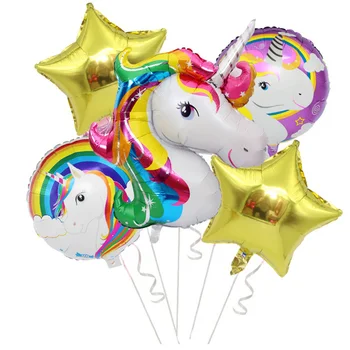 Large Unicorn Star Foil Balloons Set Latex Helium Balloon Combination Event Party Happy Birthday Decoration for Kids
Large Unicorn Star Foil Balloons Set Latex Helium Balloon Combination Event Party Happy Birthday Decoration for Kids