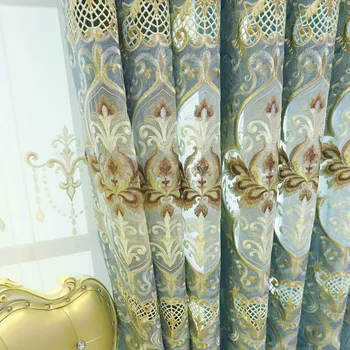 European Luxury Blue Embroidered Blackout Decorative Curtains For Bedroom Window Curtains Living Room Luxury Drapes M037#4
European Luxury Blue Embroidered Blackout Decorative Curtains For Bedroom Window Curtains Living Room Luxury Drapes M037#4