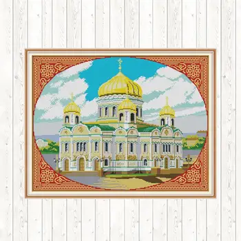 Cathedral of Christ The Saviour Embroidery 14ct 11ct Count Printed Canvas Stitches Patterns Home Decor Kits Cross Stitch Kit 
Cathedral of Christ The Saviour Embroidery 14ct 11ct Count Printed Canvas Stitches Patterns Home Decor Kits Cross Stitch Kit