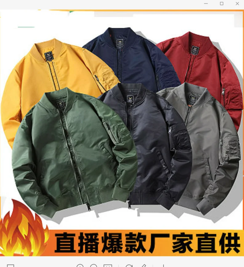 

2021 NEW vintage FLY Jacket men thin clothes brands military air force one top gun army MA1 bomber flihgt jacket pilot