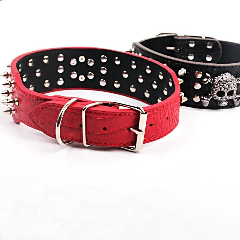 Generic Big Gothic Spike Genuine Wide Collar Spiked Pu Dog Collar