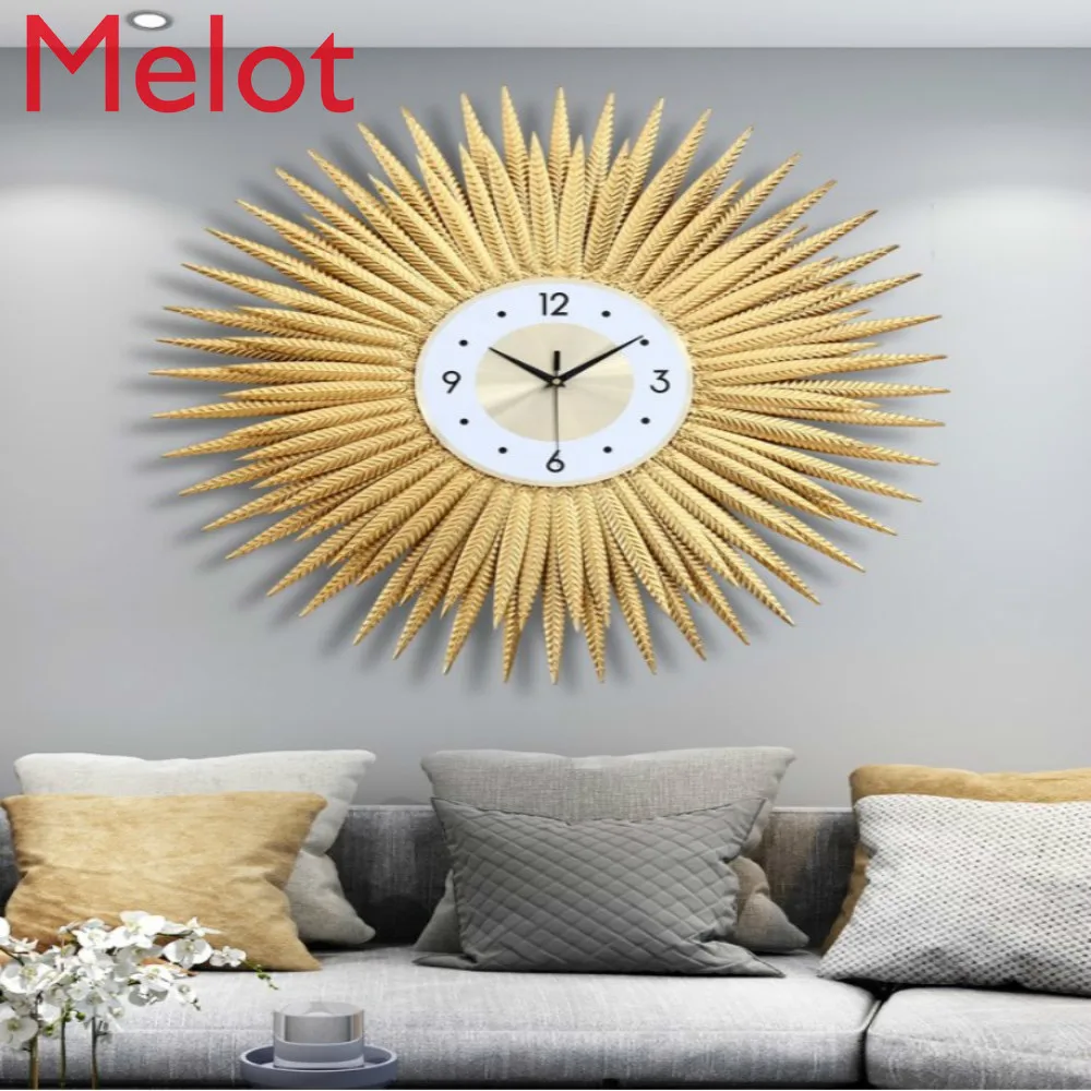 Fashion Minimalist Creative Leaves Wrought Iron Nordic Wall Clock Modern Living Room Temperament Decoration Clock Home Mute
Fashion Minimalist Creative Leaves Wrought Iron Nordic Wall Clock Modern Living Room Temperament Decoration Clock Home Mute