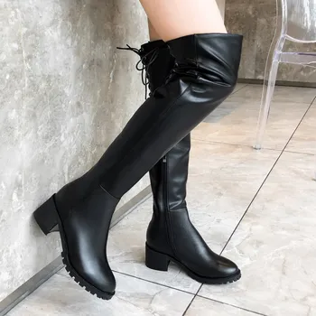 Prova Perfetto New Style Street Boots Hand-made Women Boots Genuine Soft Leather Over-the-knee Black Long Boots Low Heels Mujer
Prova Perfetto New Style Street Boots Hand-made Women Boots Genuine Soft Leather Over-the-knee Black Long Boots Low Heels Mujer