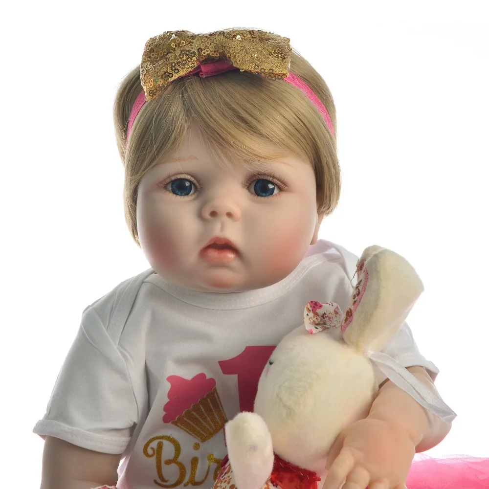Кукла новорожденная силиконовая милая виниловая младенец с силиконовым