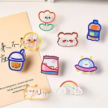 Cartoon Acrylic Transparent Clips Cute INS Girl's Heart Snack Sealing Clamp Students Test Paper Sorting Notes Message Clear Clip
Cartoon Acrylic Transparent Clips Cute INS Girl's Heart Snack Sealing Clamp Students Test Paper Sorting Notes Message Clear Clip