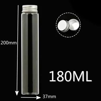 10PCS 37*200mm 180ml Big Glass Bottle Jars Wishing Floating Bottle Empty Sample Storage Jars with Gold/Silver Cap - Transparent
10PCS 37*200mm 180ml Big Glass Bottle Jars Wishing Floating Bottle Empty Sample Storage Jars with Gold/Silver Cap - Transparent