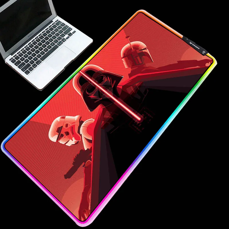 Mairuige RGB large size Star Wars pattern mouse pad red background desk pad USB keyboard pad
Mairuige RGB large size Star Wars pattern mouse pad red background desk pad USB keyboard pad