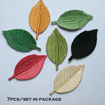 7pc/set leaf embroidered Patches for Clothing iron on Embroidery Stickers Clothing Applique Decoration carton Badge parche leave
7pc/set leaf embroidered Patches for Clothing iron on Embroidery Stickers Clothing Applique Decoration carton Badge parche leave