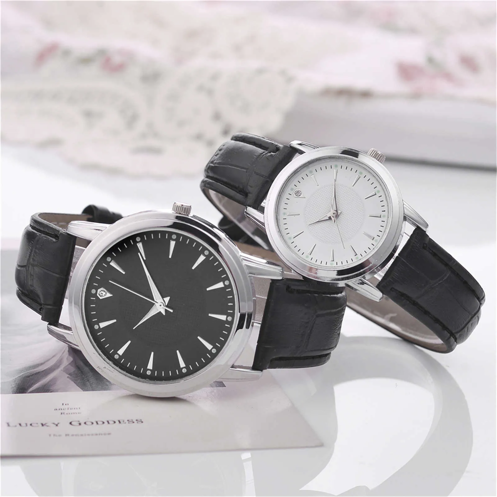 

Brand Luxury PU Leather watch couple lover Quartz Analog Wrist Watch Unisex Sport Watch Fashion Date Clock Reloj Hombre