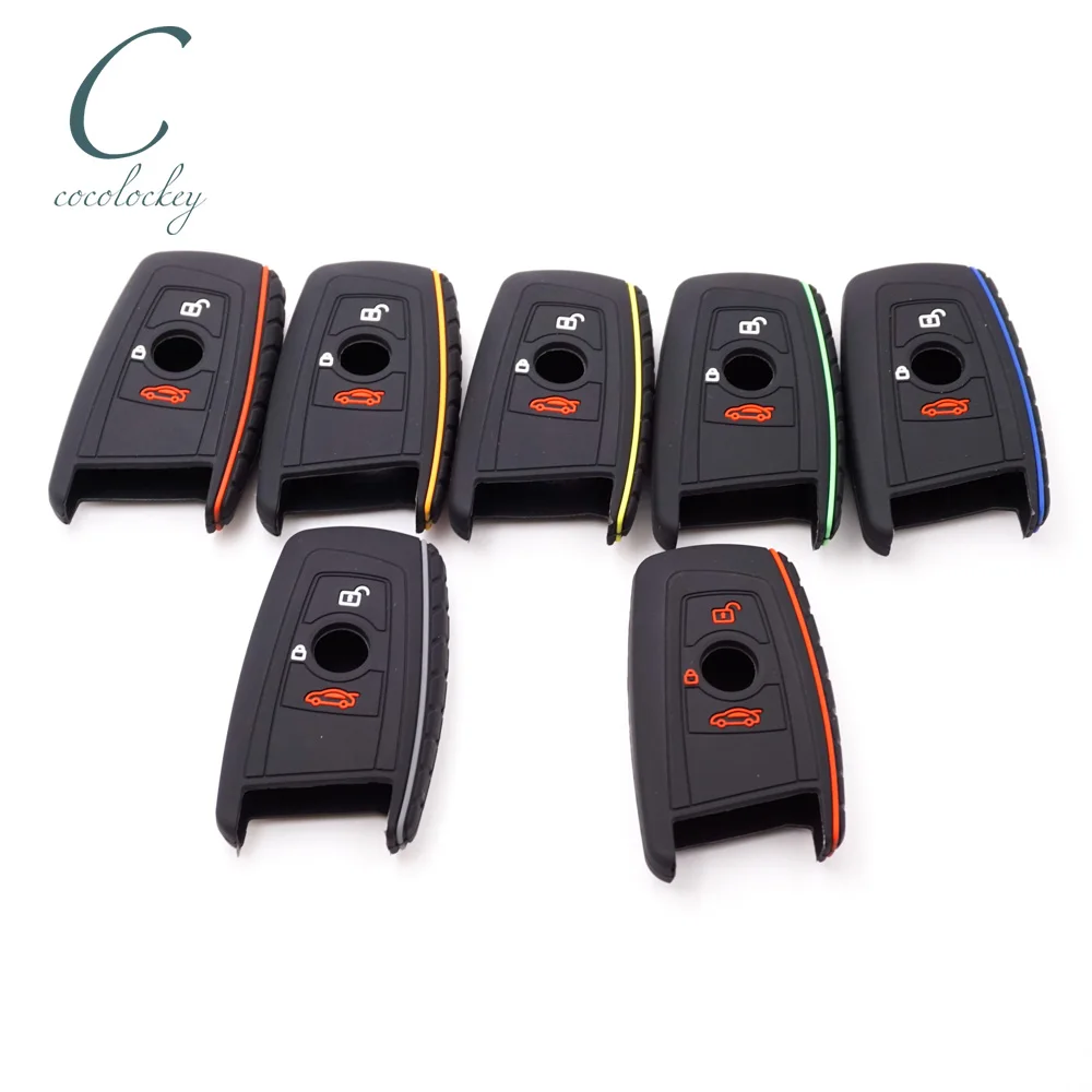 Чехол для автомобильного ключа Cocolockey силиконовый с 3 кнопками BMW 1 5 7 серии M1 M2 F05 F10
