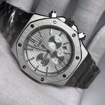 U1 factory Luxury AAA Brand AP Watch white dial silver case men automatic U1 factory Lumious needles sweeping movement
U1 factory Luxury AAA Brand AP Watch white dial silver case men automatic U1 factory Lumious needles sweeping movement