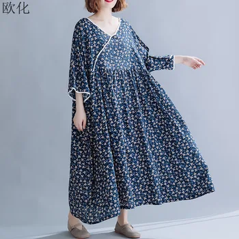 Plus Size Dresses For Women 4XL 5XL 6XL 7XL Cotton Linen Long Sleeve Dress Robe Femme Boho Maxi Dress Spring 2020 Vestidos Mujer
Plus Size Dresses For Women 4XL 5XL 6XL 7XL Cotton Linen Long Sleeve Dress Robe Femme Boho Maxi Dress Spring 2020 Vestidos Mujer