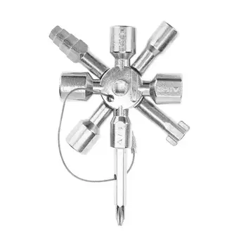 Multi-functional 10 in 1 Cross Switch Key Wrench Universal Square Triangle Metal Strong Sturdy Portable Hand Tool
Multi-functional 10 in 1 Cross Switch Key Wrench Universal Square Triangle Metal Strong Sturdy Portable Hand Tool