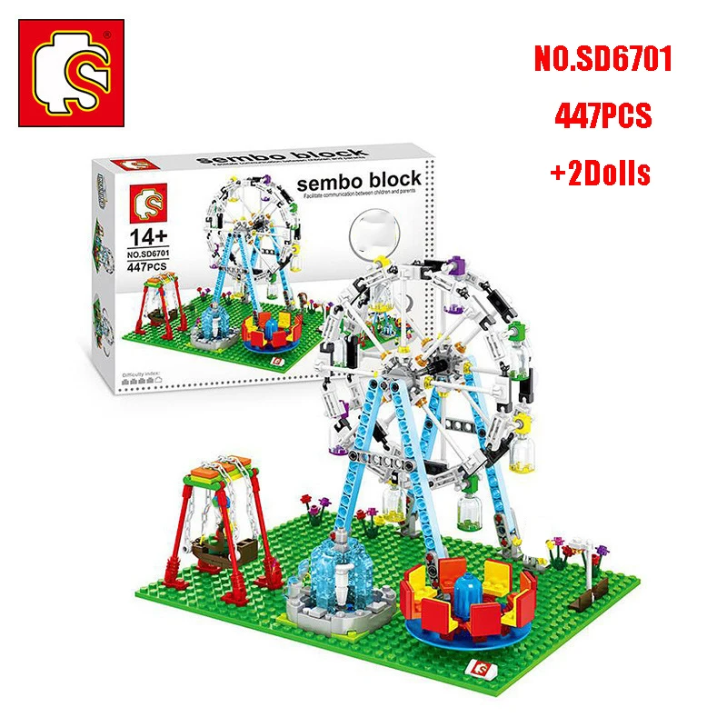 SEMBO Ferris Wheel Building Blocks Miniature Landscape Playland Amusement Park Assembled Model DIY Kids Bricks
SEMBO Ferris Wheel Building Blocks Miniature Landscape Playland Amusement Park Assembled Model DIY Kids Bricks