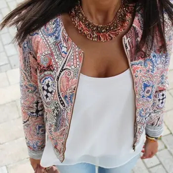 Spring Women Jacket Vintage Jackets Autumn Casual Women Floral Print Zipper Jacket O-Neck Long Sleeve Slim Fit Coat Outwear 2020
Spring Women Jacket Vintage Jackets Autumn Casual Women Floral Print Zipper Jacket O-Neck Long Sleeve Slim Fit Coat Outwear 2020
