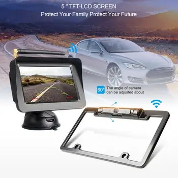 License Plate IR Car Rear View Backup Camera Digital wireless rear view camera HD wide-angle camera 5 inchreversing camera
License Plate IR Car Rear View Backup Camera Digital wireless rear view camera HD wide-angle camera 5 inchreversing camera