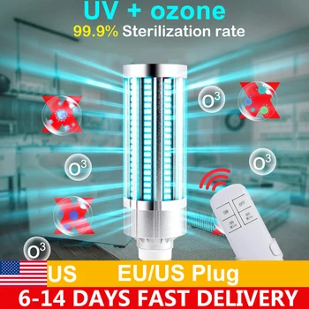 E27 Led Germicidal Lamp Household Mite UV Sterilization Lamp Disinfection Corn Bulb 60W Single + Remote Control
E27 Led Germicidal Lamp Household Mite UV Sterilization Lamp Disinfection Corn Bulb 60W Single + Remote Control