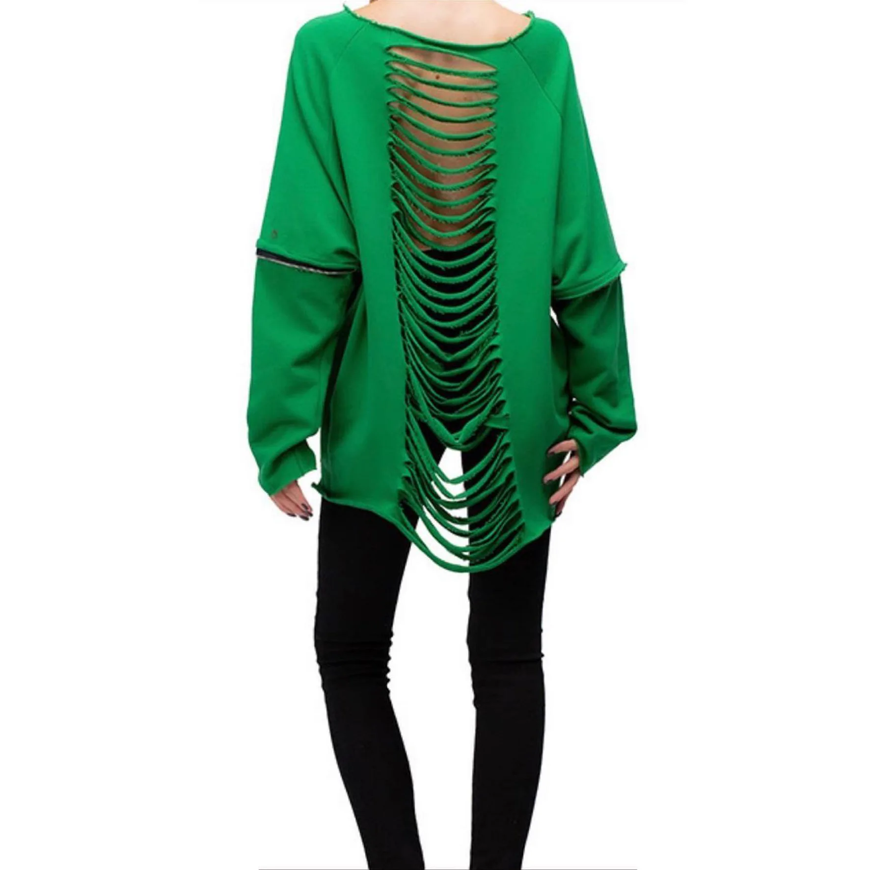 Autumn And Winter Green Hole Burning Flower Sexy Women's Pullovers Batwing Sleeve Hoodies Sweatshirt
Autumn And Winter Green Hole Burning Flower Sexy Women's Pullovers Batwing Sleeve Hoodies Sweatshirt