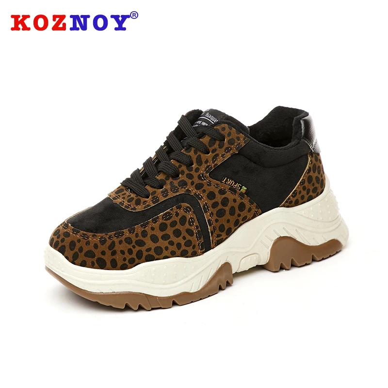 Koznoy Sneakers Women Autumn Flat Bottom Dropshipping Breathable Leisure Leopard Short Plush Fashion Lace Cross Tied Women Shoes
Koznoy Sneakers Women Autumn Flat Bottom Dropshipping Breathable Leisure Leopard Short Plush Fashion Lace Cross Tied Women Shoes