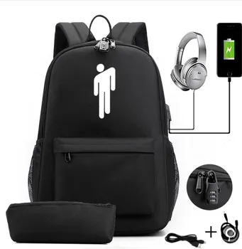 New 15 colors Billie Eilish Backpack Women/Men's School Bags Laptop Travel Bags Teenage Notebook Backpack Mochila Pusheen Bag
New 15 colors Billie Eilish Backpack Women/Men's School Bags Laptop Travel Bags Teenage Notebook Backpack Mochila Pusheen Bag