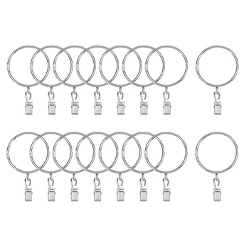 uxcell Curtain Rings with Clips Strong Decorative Metal Drapery Shower Rustproof 2.48" Interior Diameter Silver 16pcs
uxcell Curtain Rings with Clips Strong Decorative Metal Drapery Shower Rustproof 2.48" Interior Diameter Silver 16pcs