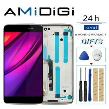 For Alcatel One Touch Idol 4 LTE 6055 6055P 6055Y 6055B 6055K 6055H OT6055 LCD DIsplay + Touch Screen Digitizer Assembly+Frame
