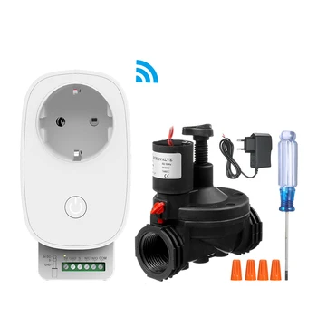 Smart Irrigation WiFi Timer Automatic Sprinkler Controller System Watering Timer with Solenoid Valve Voice Control Garden tool
Smart Irrigation WiFi Timer Automatic Sprinkler Controller System Watering Timer with Solenoid Valve Voice Control Garden tool