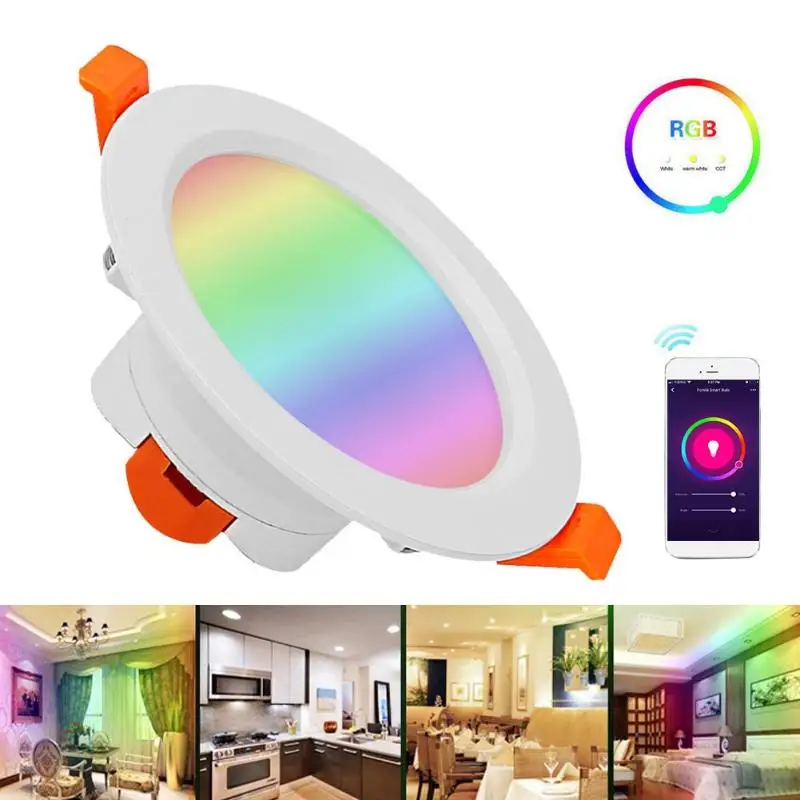LED Downlight Dimmable WiFi Intelligent Home Round Ceiling Recessed Lamp AC85-265V 10W Downlight Party Light Props Home Decor
LED Downlight Dimmable WiFi Intelligent Home Round Ceiling Recessed Lamp AC85-265V 10W Downlight Party Light Props Home Decor