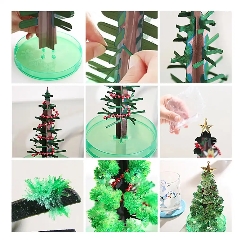 paper tree magic growing tree christmas decorations for home toy