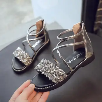 Summer Sandals Girls Princess Shoes Infant Kids Baby Girls Sequin Crystal Bling Gladiator Shoes Sandals For Little Big Kids 
Summer Sandals Girls Princess Shoes Infant Kids Baby Girls Sequin Crystal Bling Gladiator Shoes Sandals For Little Big Kids