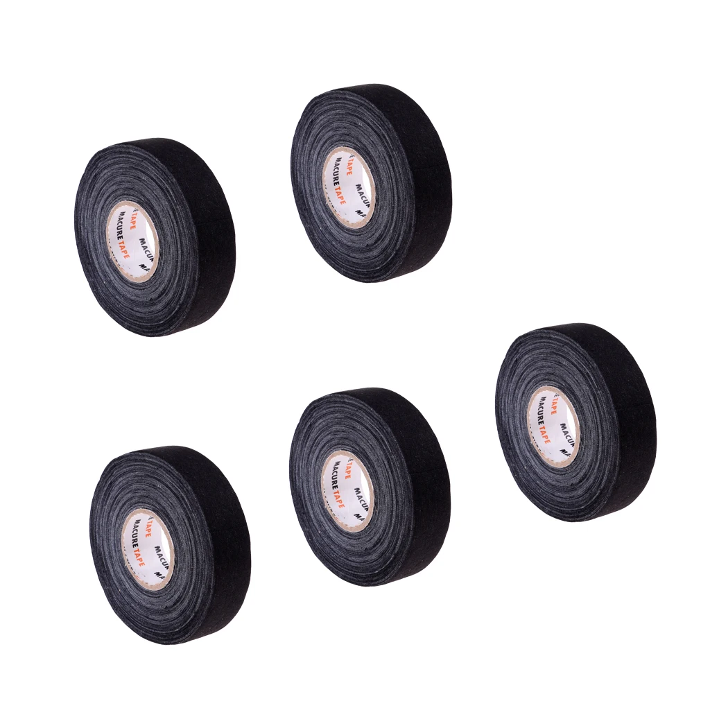 5 Roll Waterproof Adhesive Ice Hockey Cloth Stick Tape 1'' x 25 Yards Long 5 Roll Waterproof Adhesive Ice Hockey Cloth Stick Tape 1'' x 25 Yards Long