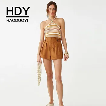 HDY Haoduoyi 2020 New Summer Young Girl Breaf Casual Solid Loose Waist Button Tie Women A-line Shein Harajuku Oodji Vadim Shorts
HDY Haoduoyi 2020 New Summer Young Girl Breaf Casual Solid Loose Waist Button Tie Women A-line Shein Harajuku Oodji Vadim Shorts
