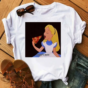 Maycaur Spoof Princess Pizza Printed Tshirts Women Harajuku Kawaii Women Clothes Fashion Casual Funny T Shirt Top Camiseta Mujer 
Maycaur Spoof Princess Pizza Printed Tshirts Women Harajuku Kawaii Women Clothes Fashion Casual Funny T Shirt Top Camiseta Mujer