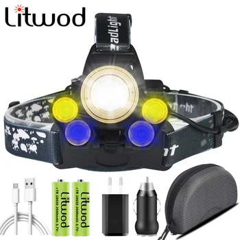 Litwod White Yellow & Blue Light Led Headlamp Fishing Rechargeable Bulbs Headlight Built in Battery Head Flashlight Lamp Torch
Litwod White Yellow & Blue Light Led Headlamp Fishing Rechargeable Bulbs Headlight Built in Battery Head Flashlight Lamp Torch