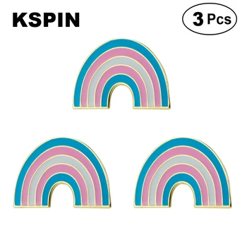 

Transgender Rainbow Shape Lapel Pin Brooches Pins Flag badge Brooch Badges