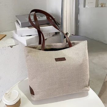 Retro Fashion Hit Color Handbag For Women Large Capacity Canvas Totes Female Travel Shopping Shoulder Bag 2020 Women's Bag Trend
Retro Fashion Hit Color Handbag For Women Large Capacity Canvas Totes Female Travel Shopping Shoulder Bag 2020 Women's Bag Trend