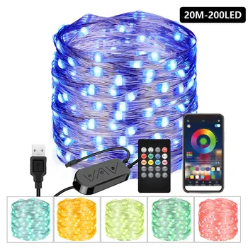USB LED String Light Bluetooth App Control String Lights Music RGB Lamp Outdoor Fairy Lights for Christmas Tree Decor Dropship
USB LED String Light Bluetooth App Control String Lights Music RGB Lamp Outdoor Fairy Lights for Christmas Tree Decor Dropship