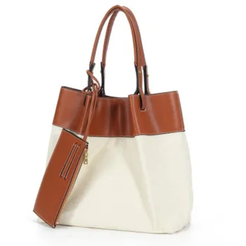 Cow Leather And Canvas Women Bag Large Capacity Women Handbag 2020 New Arrival Winter Tote Bag
Cow Leather And Canvas Women Bag Large Capacity Women Handbag 2020 New Arrival Winter Tote Bag