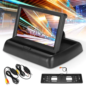 Folding Car Rear View Camera Reversing Parking System Kit 4.3" inch LED TFT LCD Rearview Monitor Night Vision Backup Camera
Folding Car Rear View Camera Reversing Parking System Kit 4.3" inch LED TFT LCD Rearview Monitor Night Vision Backup Camera