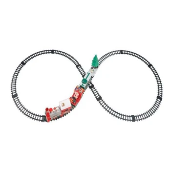 Electric Model Train Toy Christmas Train Gameplay Train with Long Track Head Light Whistle Music for Party Children
Electric Model Train Toy Christmas Train Gameplay Train with Long Track Head Light Whistle Music for Party Children