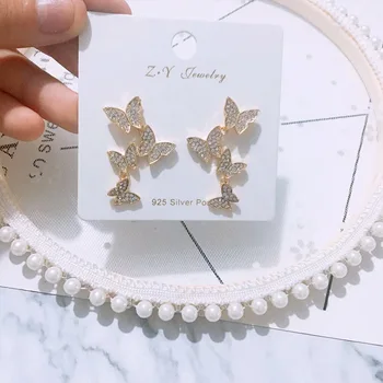 2019 Korea hot fashion jewelry personality design butterfly long full crystal earrings elegant wild work earrings for women
2019 Korea hot fashion jewelry personality design butterfly long full crystal earrings elegant wild work earrings for women